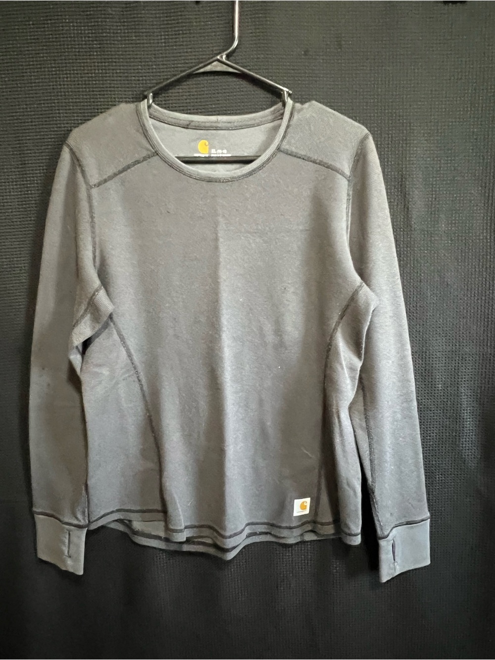 Carhartt Charcoal Crewneck Thermal Pullover